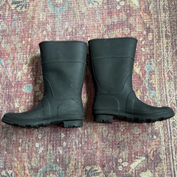 Kamik Black Rubber Kids Raindrops 3 Rajn Boots - Picture 2 of 7